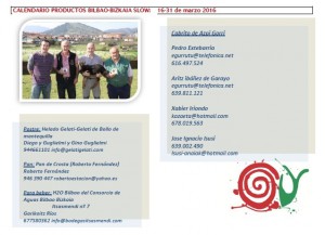 CALENDARIO SLOW 16-31 MARZO 2016